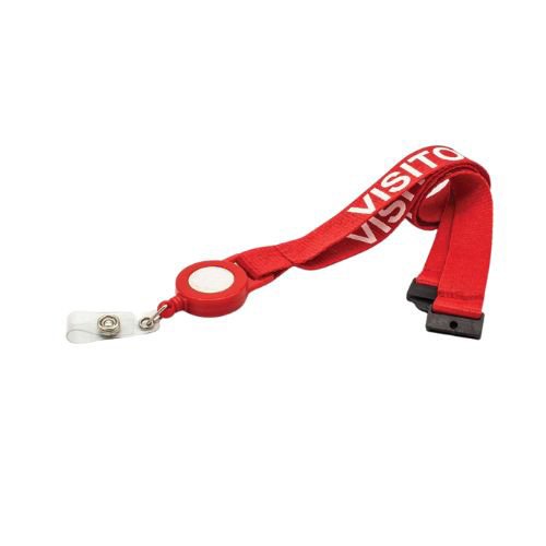 Lanyard with Reel Badge and Safety Lock
