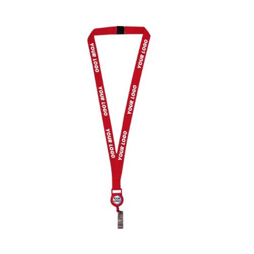 Lanyard with Reel Badge and Safety Lock