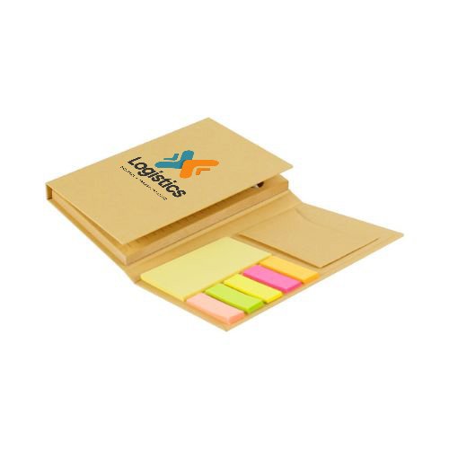 Tri-Fold Notepad with Sticky Notes