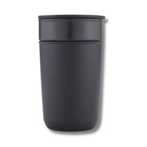 Premium Ceramic Tumbler With Recycled Protective Sleeve - Black