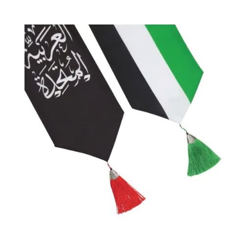 UAE Flag Scarf with Arabic Writing