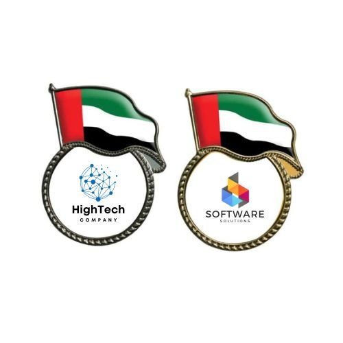 UAE Metal Flag Badges