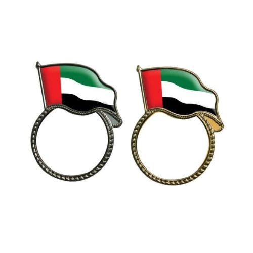 UAE Metal Flag Badges