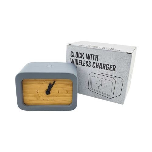 Eco-Friendly Wireless Charger with Clock
