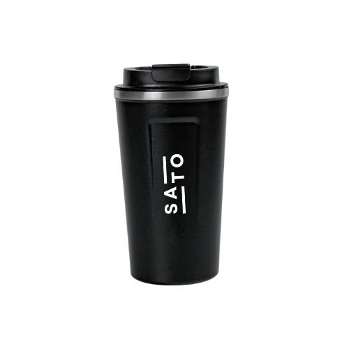 LED Temperature Display Black Tumbler