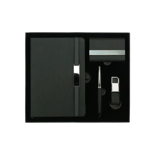 Office Gift Sets with Notebook, Pen, Card Holder, and Keychain