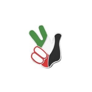 Symbol of Pride and Unity – UAE Three-Finger Sign Badges