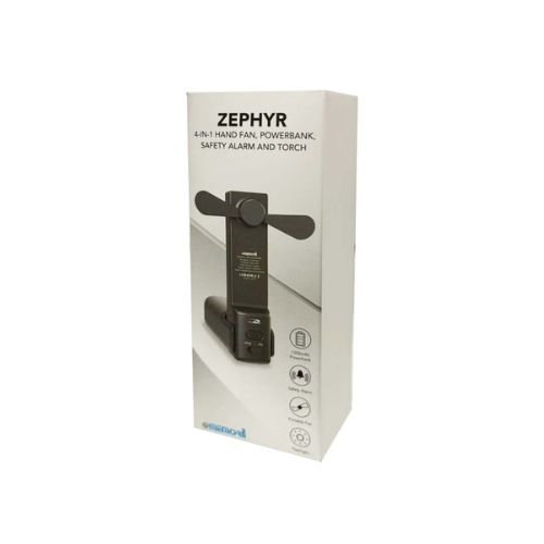 4-in-1 Fan Powerbank, Safety Alarm & Torch Dubai