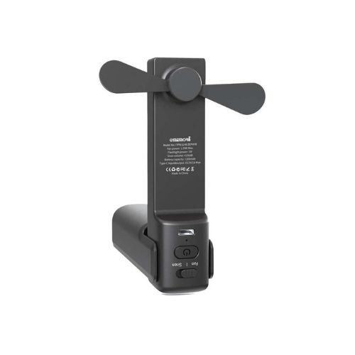 4-in-1 Fan Powerbank, Safety Alarm & Torch