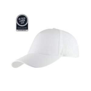 5 Panel DryNCool Sports Cap White | Corporate Gifts Dubai