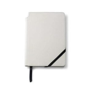 Classic Leatherette Journal White | Corporate Gifts Dubai