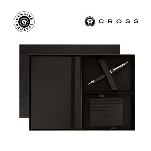 Notebook Pen and Card Holder Gift Set Black | Corporate Gifts Dubai