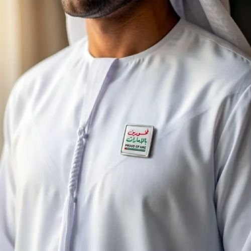 PROUD OF UAE Stainless Steel Badge | Corporate Gifts Supplier Dubai