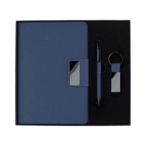 Notebook Keychain Pen Gift Set Blue | Promotional Gifts Dubai