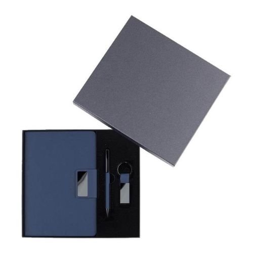 Notebook Keychain Pen Gift Set Blue | Corporate Gifts Supplier Dubai