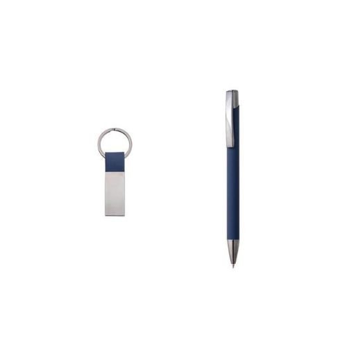 Notebook Keychain Pen Gift Set Blue | Corporate Gifts in UAE