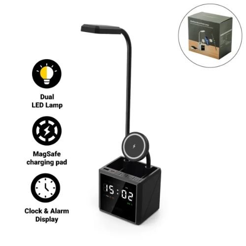 Multi-Functional Desk Lamp with Wireless Charger | Corporate Gifts Dubai
