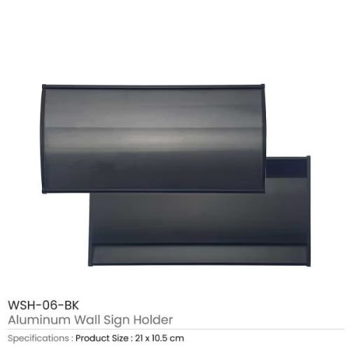 Aluminum Wall Sign Holder Black | Corporate Gifts Supplier Dubai