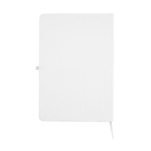 A5 Hardcover Notebook with Metal Plate White | Corporate Gifts Supplier Dubai
