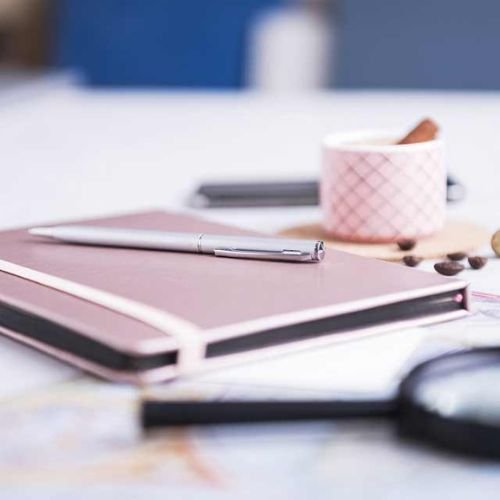 Metallic Silver PU A5 Notepad | Corporate Gifts Supplier Dubai